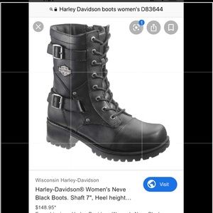 Women's Harley Davidson Leather Boots